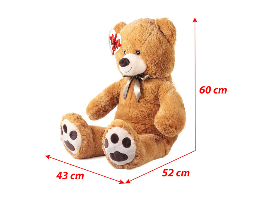 Rappa Velký plyšový medvěd Kuba s visačkou 100 cm