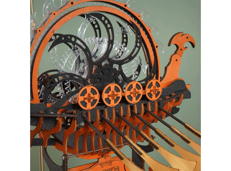 RoboTime 3D dřevěná skládačka Vikinská dračí loď