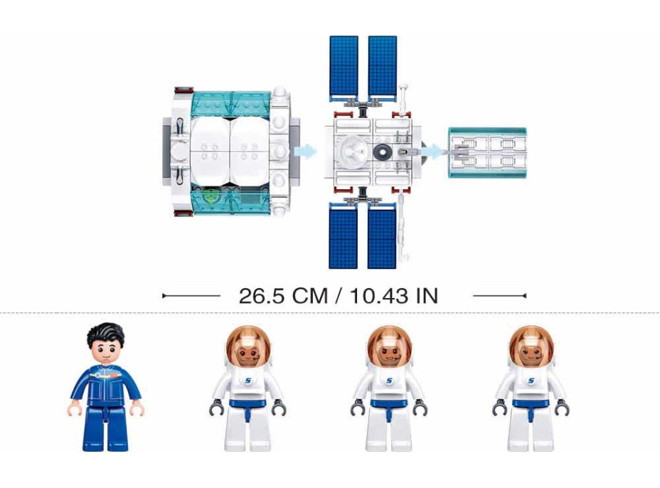 Sluban Space M38-B1201 Řídící modul základní stanice Dream Space