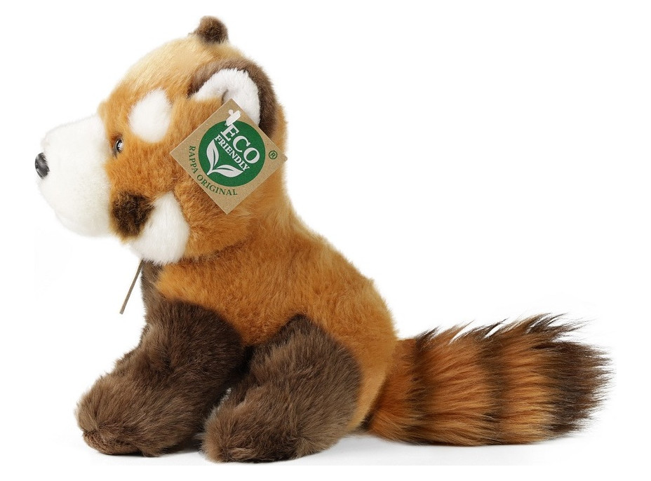 Rappa Plyšová panda červená sedící 18 cm ECO-FRIENDLY