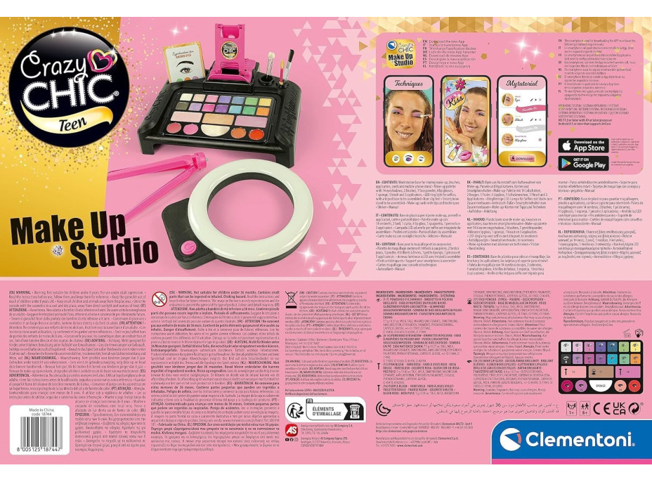 CLEMENTONI Crazy Chic Teen Make up Studio: Sada Influencer