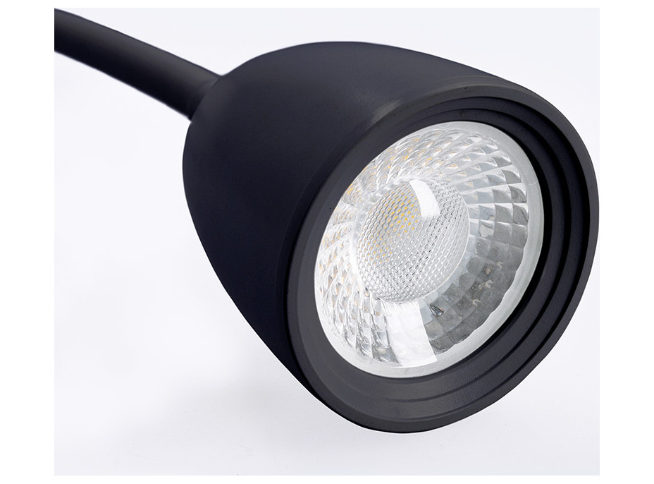 Solight LED nástěnná lampička, stmívatelná, 4W, 280lm, 3000K, černá