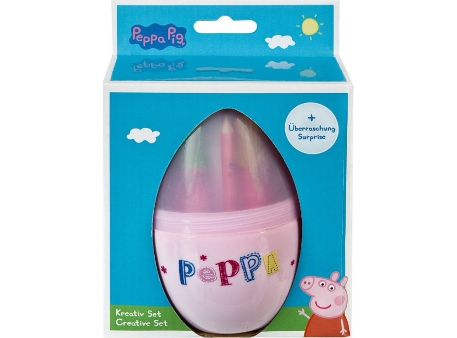KARTON P+P Kreativní set ve tvaru vejce - PRASÁTKO PEPPA