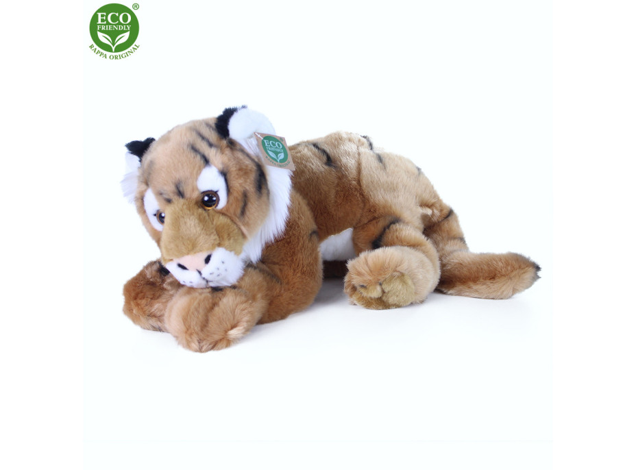 Rappa Plyšový tygr ležící 36 cm ECO-FRIENDLY