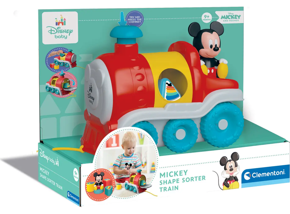 CLEMENTONI BABY Disney Vkládací vláček Mickey Mouse