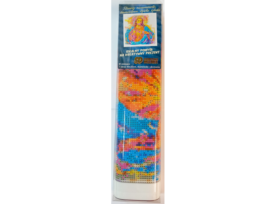 NORIMPEX Diamantové malování Rozzářený Ježíš 30x40cm