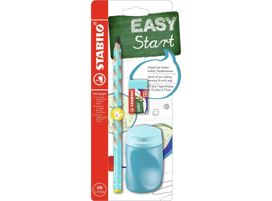 STABILO EASYgraph Školní set pro leváky modrý