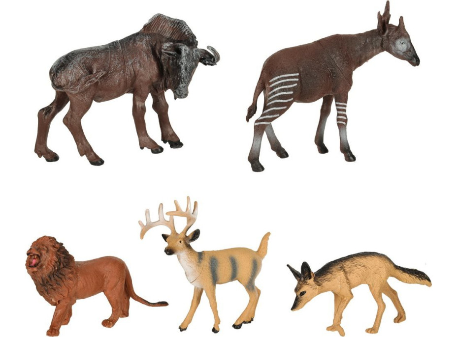 KIK Sada figurek Zvířata v ZOO 19ks v boxu