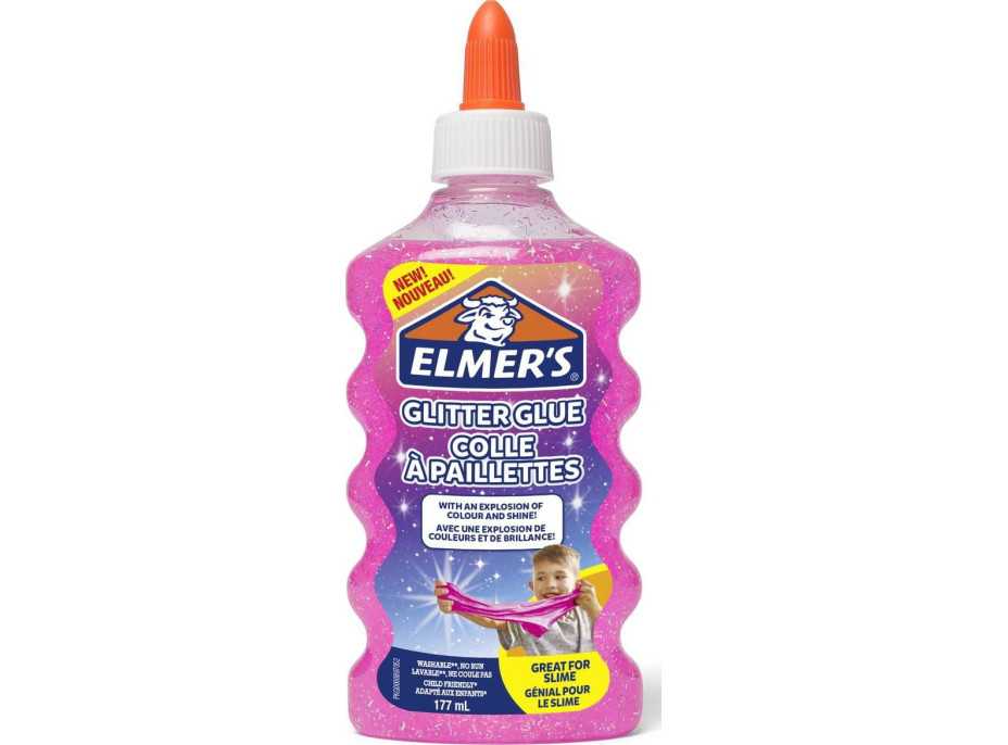 ELMER'S Třpytivé lepidlo 177ml růžové