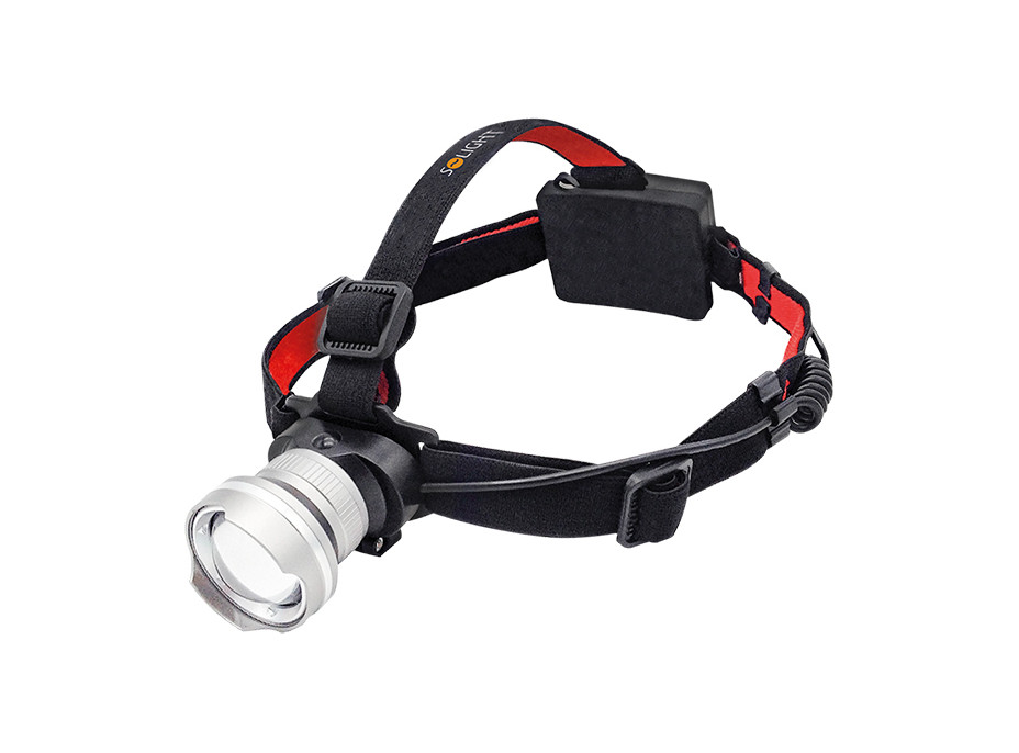 Solight LED čelová svítilna, 300lm, Cree XPG R5, fokus, 3 x AA