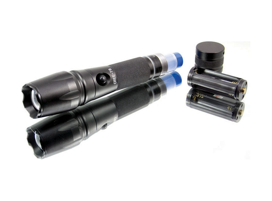 Solight LED nabíjecí profesionální svítilna, 600lm, T6 XML Cree LED, zoom, Li-Ion