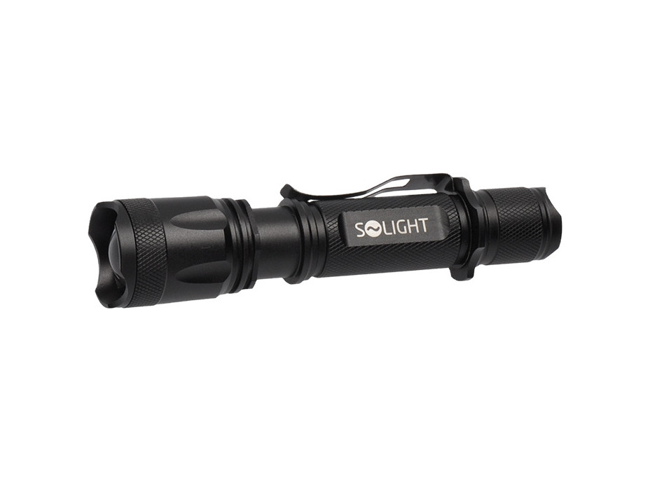 Solight LED nabíjecí svítilna, 600lm, Cree XM-L2 T6, zoom, Li-Ion