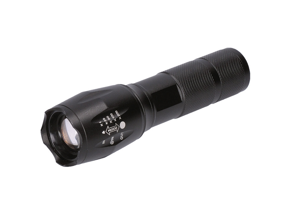 Solight LED nabíjecí svítilna, 300lm, Cree, zoom, power banka, Li-Ion