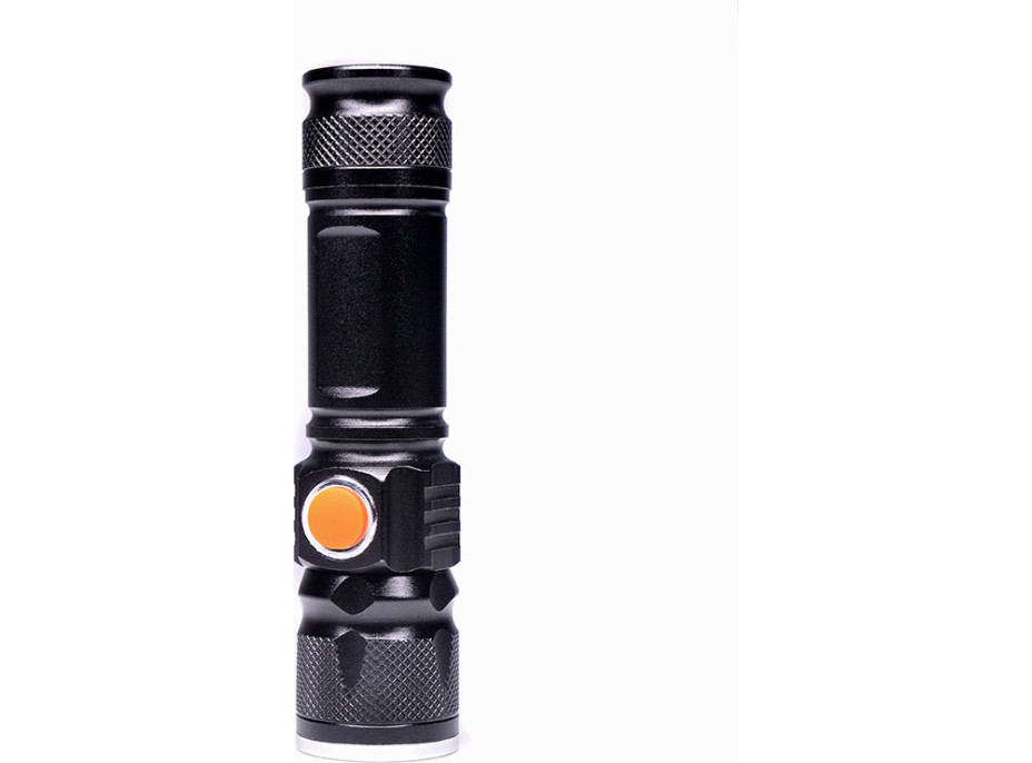 Solight LED nabíjecí kapesní svítilna, 200lm, 3W, zoom, Li-Ion