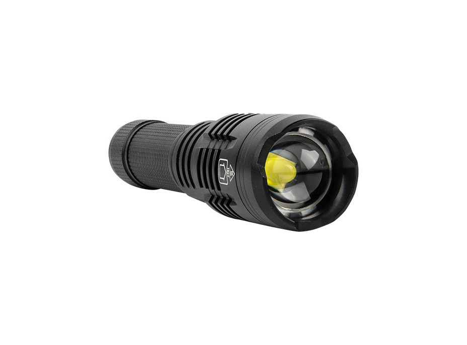 Solight LED nabíjecí svítilna, 1400lm, zoom, power bank, dárkové balení, Li-Ion
