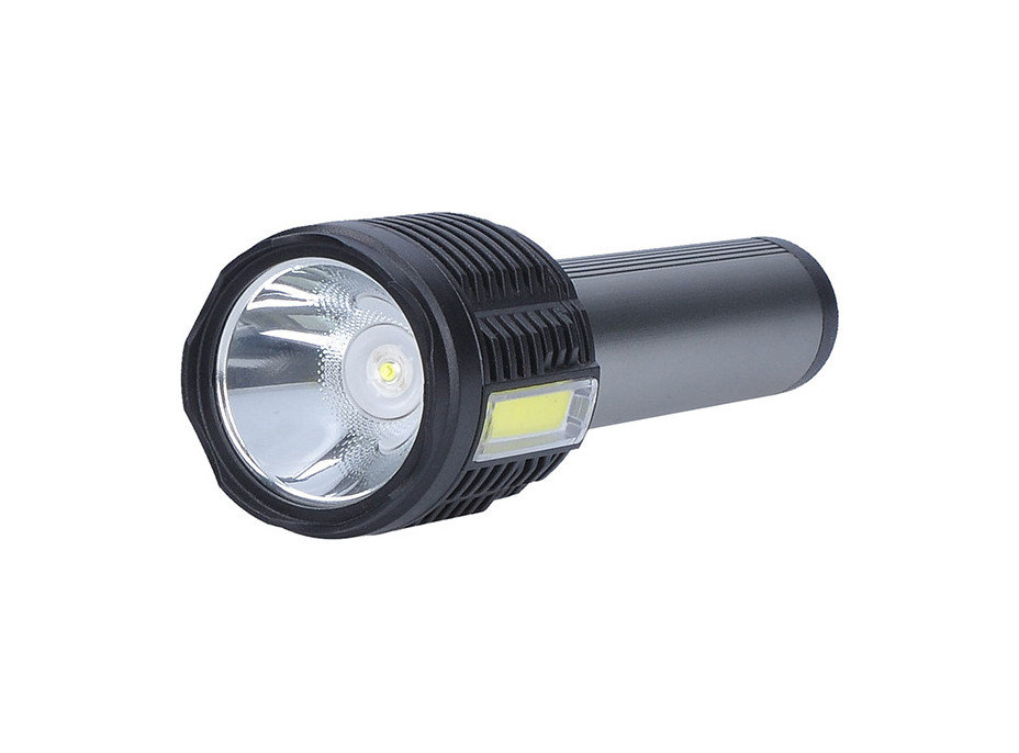 Solight LED nabíjecí ruční svítilna, 150+150lm, Li-Ion