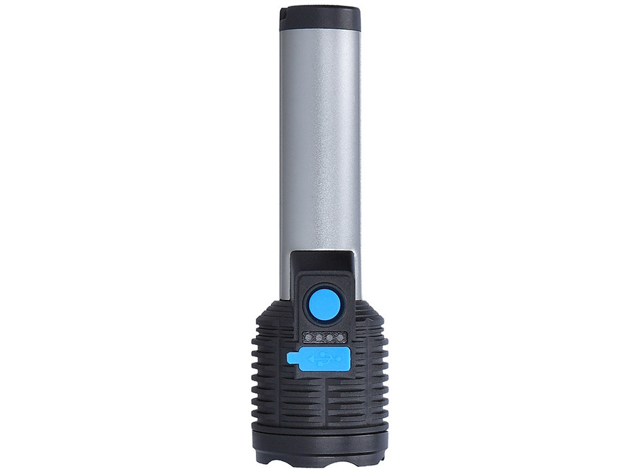 Solight LED nabíjecí ruční svítilna, 150+150lm, Li-Ion