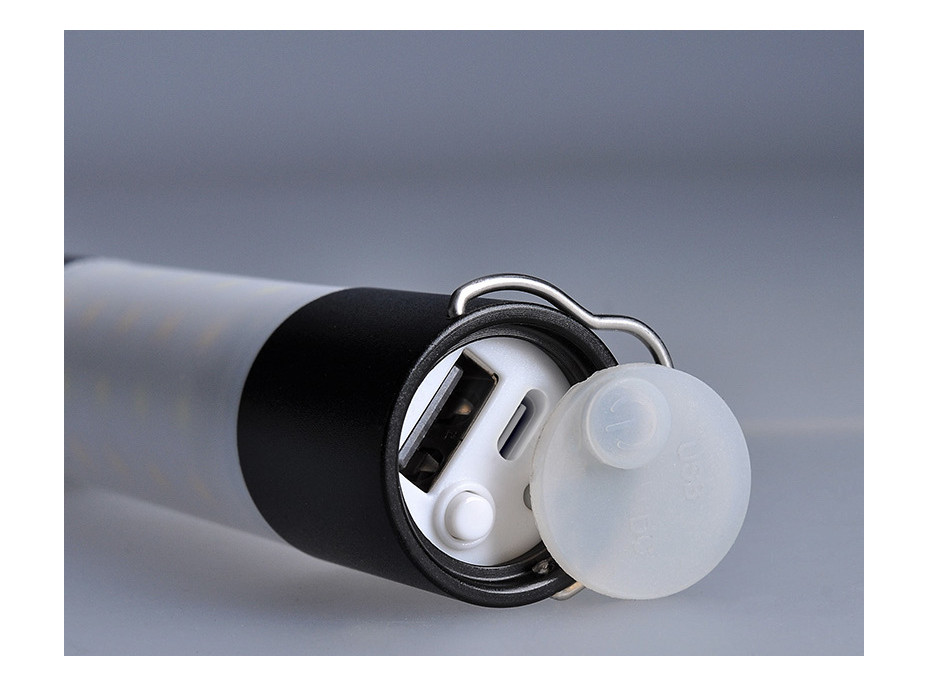 Solight LED nabíjecí ruční svítilna s kampingovou lucernou, 250lm, power bank, Li-Ion