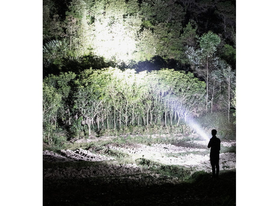 Solight LED nabíjecí ruční svítilna s power bankem, 800lm, Li-Ion