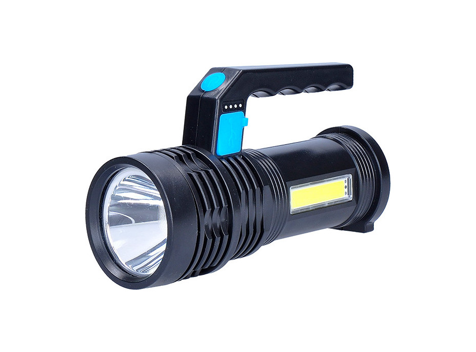 Solight LED nabíjecí svítilna s rukojetí a bočním světlem, 150+100lm, Li-Ion