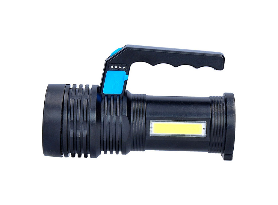 Solight LED nabíjecí svítilna s rukojetí a bočním světlem, 150+100lm, Li-Ion