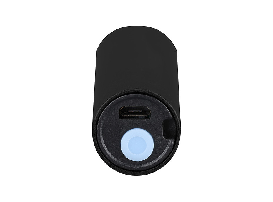Solight LED nabíjecí kapesní svítilna, 120lm, Li-Ion, USB, hliník, černá