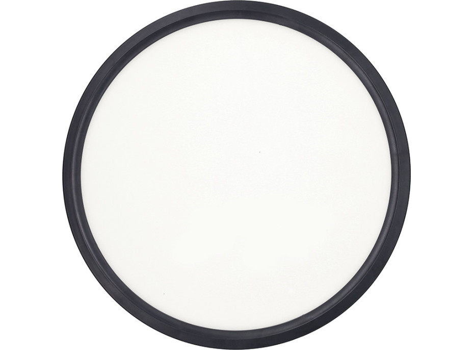 Solight LED osvětlení s dálkovým ovladačem Estela Black, 36W, 2700lm, 30cm, změna chromatičnosti, stmívatelné