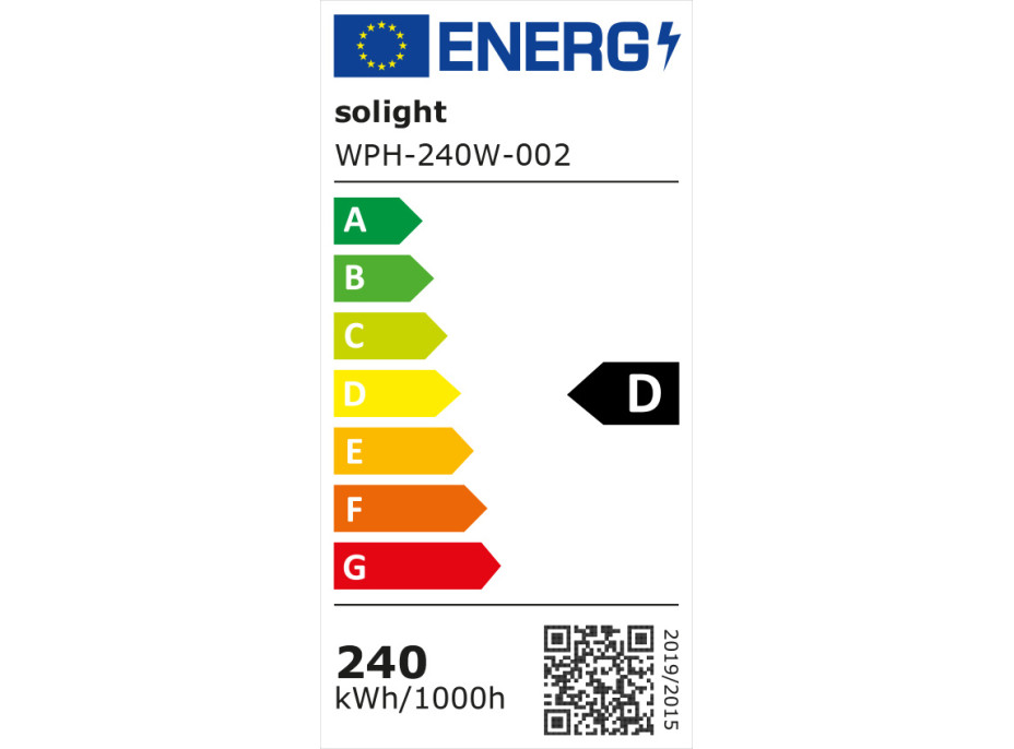 Solight high bay, 240W, 33600lm, 120°, Philips, MW, 5000K, UGR