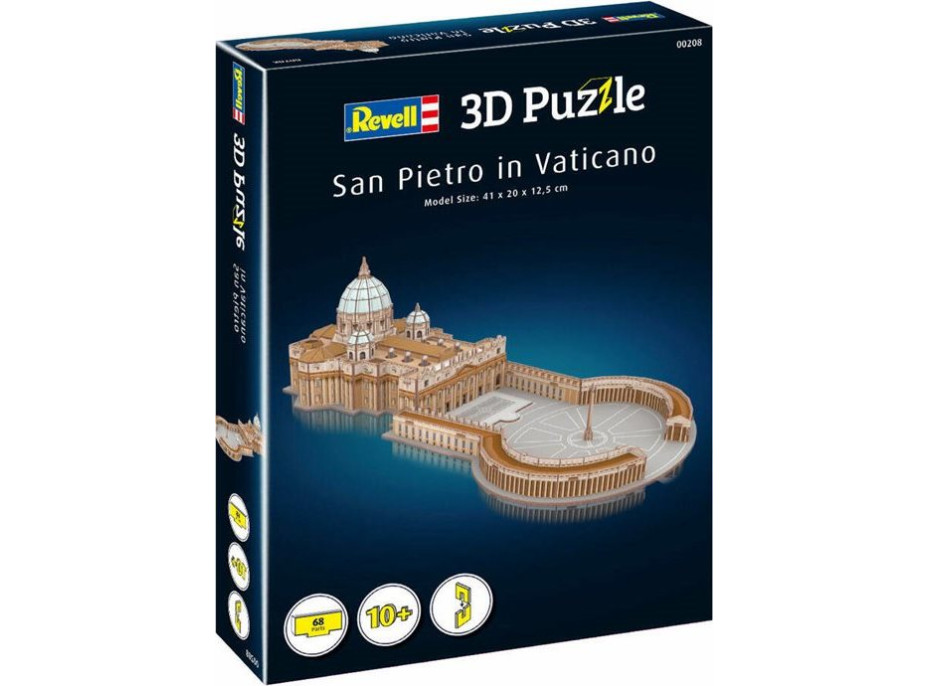 REVELL 3D puzzle Bazilika Sv. Petra, Vatikán 68 dílků