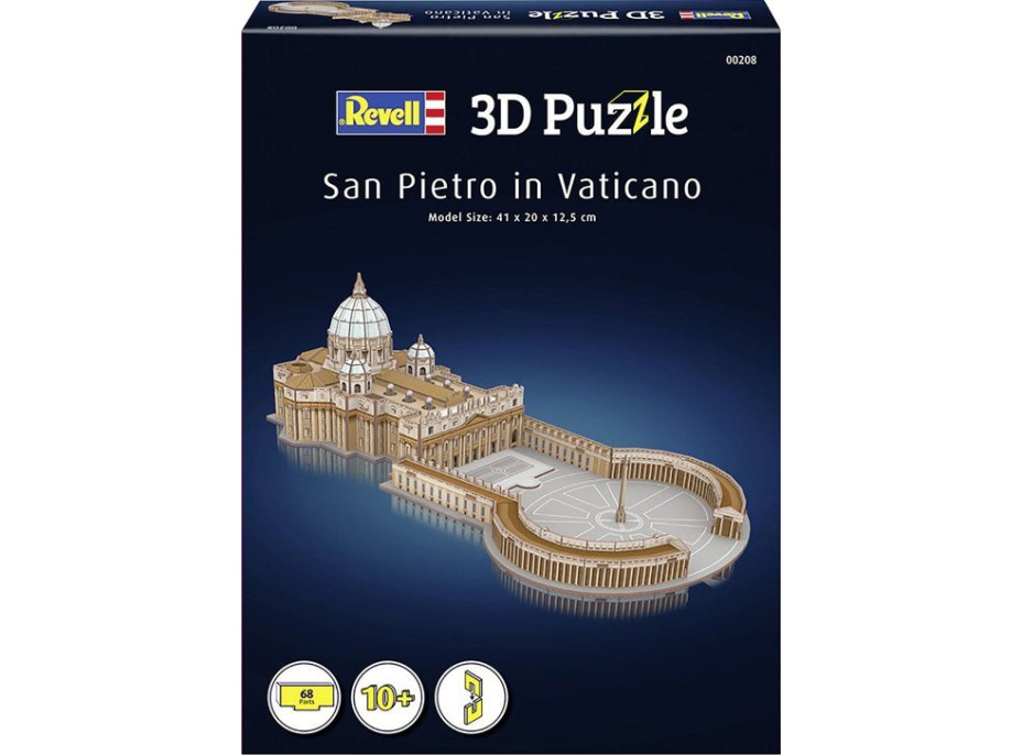 REVELL 3D puzzle Bazilika Sv. Petra, Vatikán 68 dílků