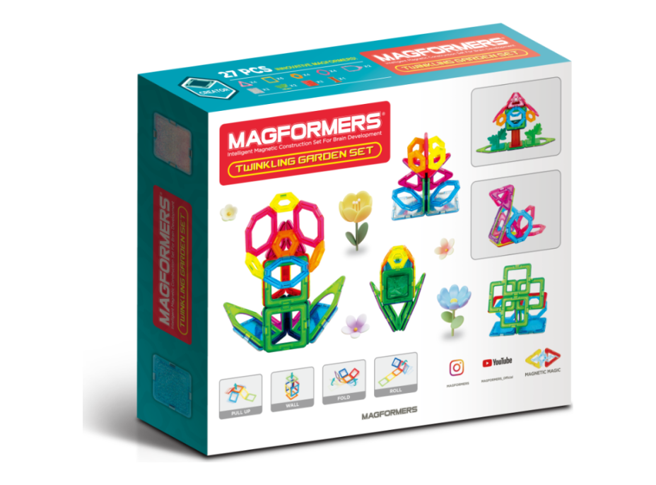 MAGFORMERS Třpytivá zahrada 27 dílků