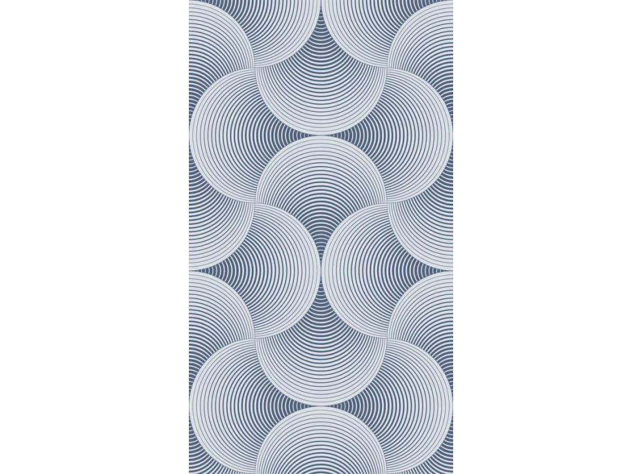 Designový závěs CREATIVE TMAVĚ MODRÝ 140x245 cm