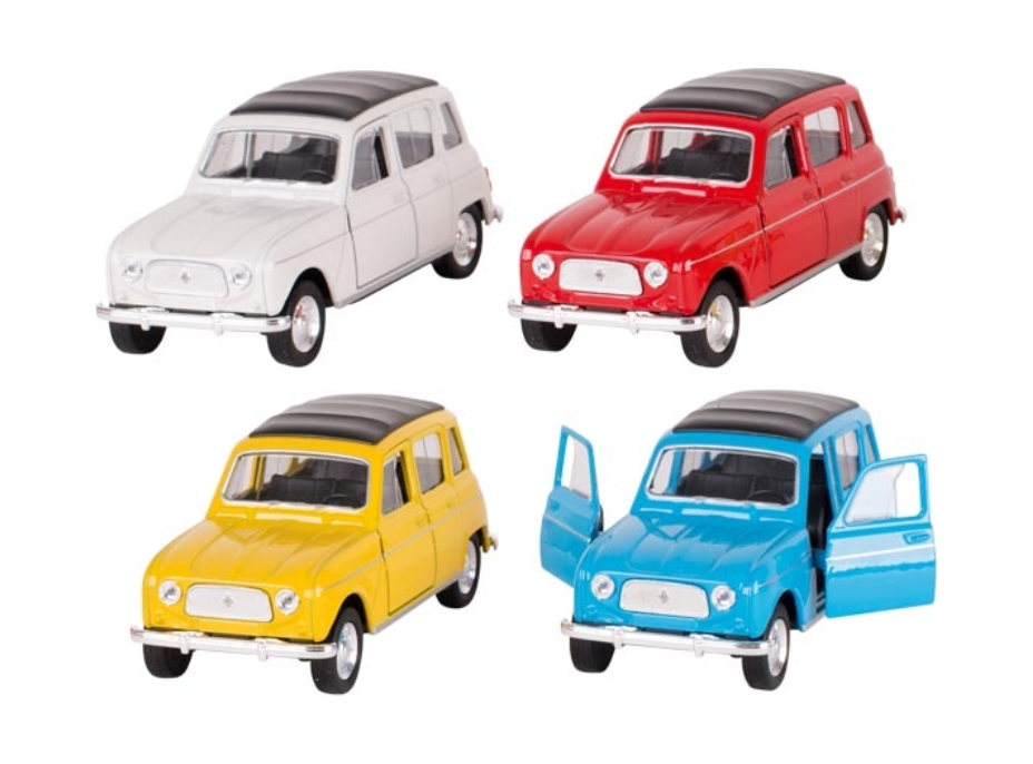 WELLY Autíčko na zpětné natažení Renault 4 modrý
