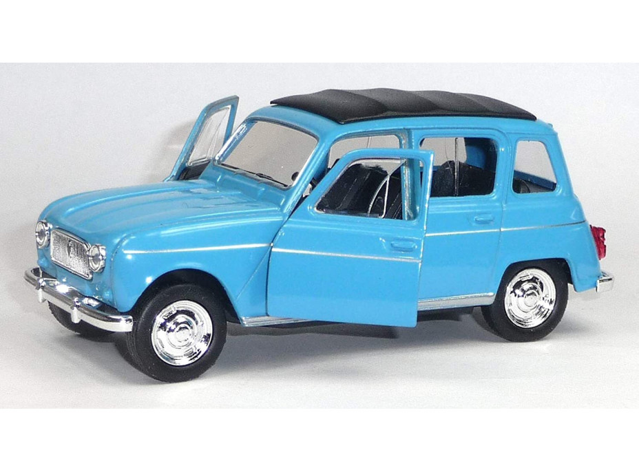 WELLY Autíčko na zpětné natažení Renault 4 modrý