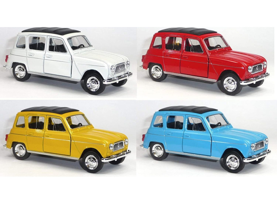 WELLY Autíčko na zpětné natažení Renault 4 modrý