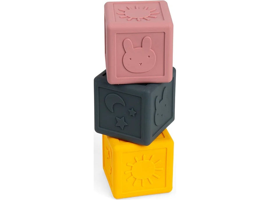 Bigjigs Toys Silikonové senzorické kostky