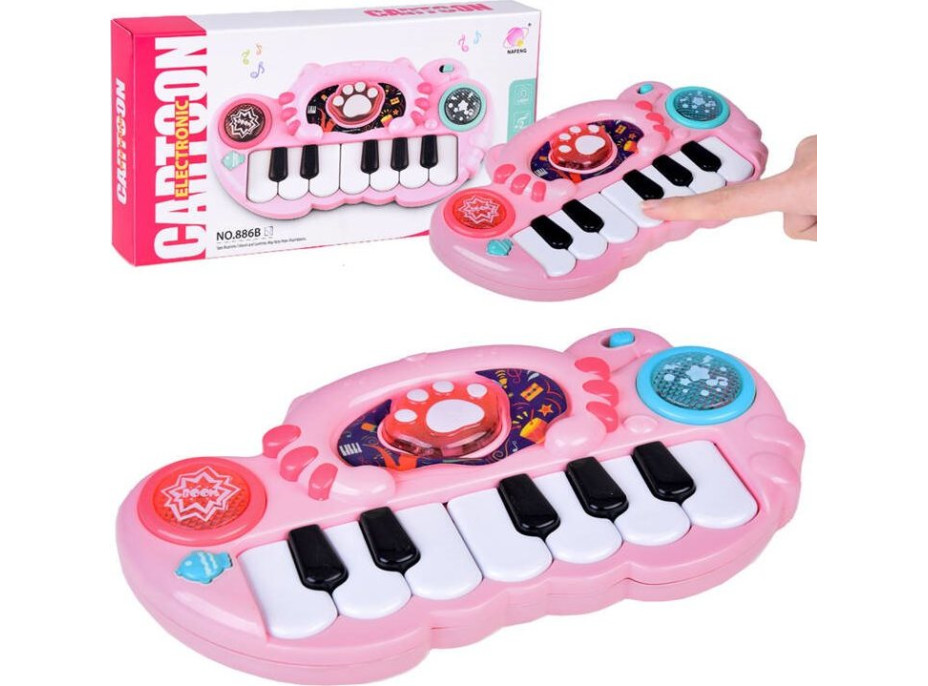 JOKOMISIADA Interaktivní piano růžové