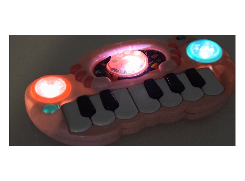 JOKOMISIADA Interaktivní piano růžové