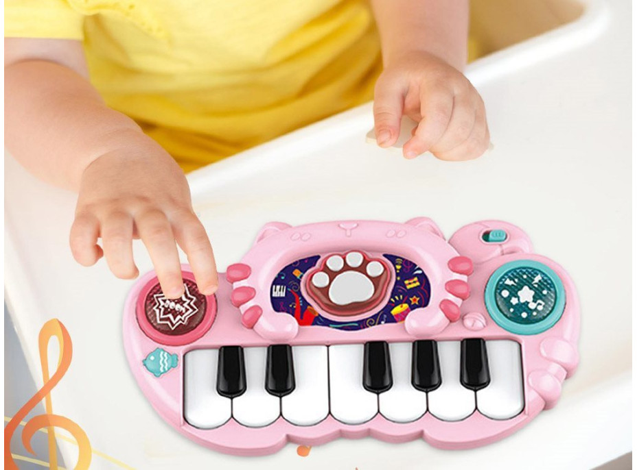 JOKOMISIADA Interaktivní piano růžové