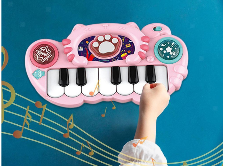 JOKOMISIADA Interaktivní piano růžové