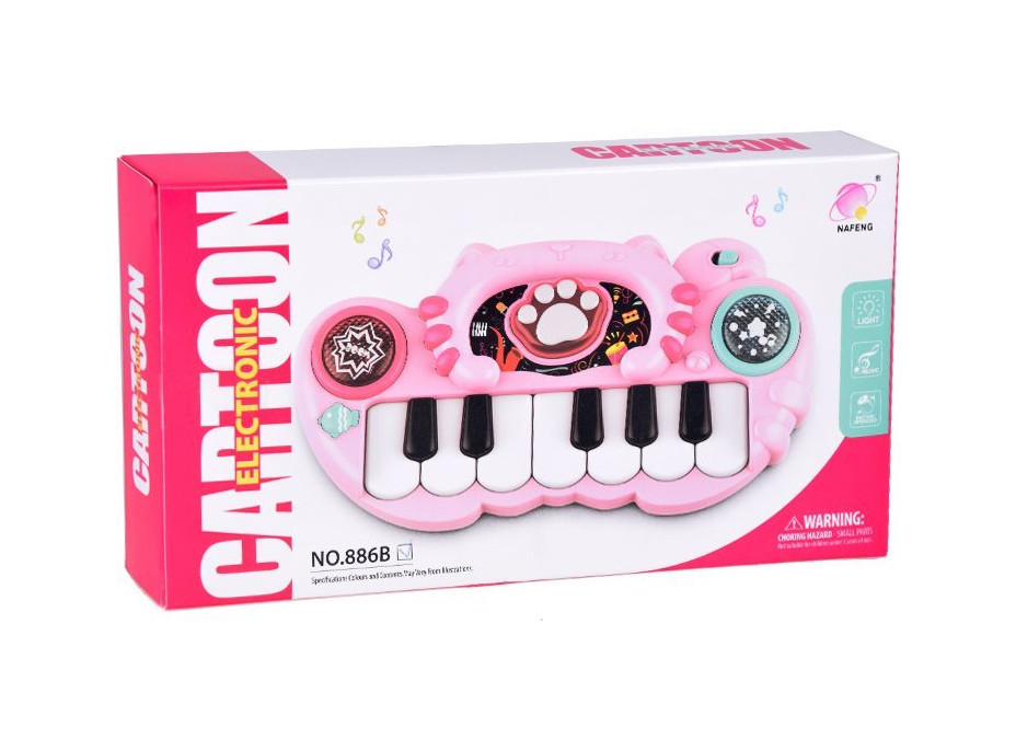 JOKOMISIADA Interaktivní piano růžové