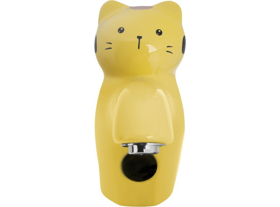 Sapho Senzorová stojánková keramická baterie 6V DC (4xAA), kočka, žlutá PS402Y