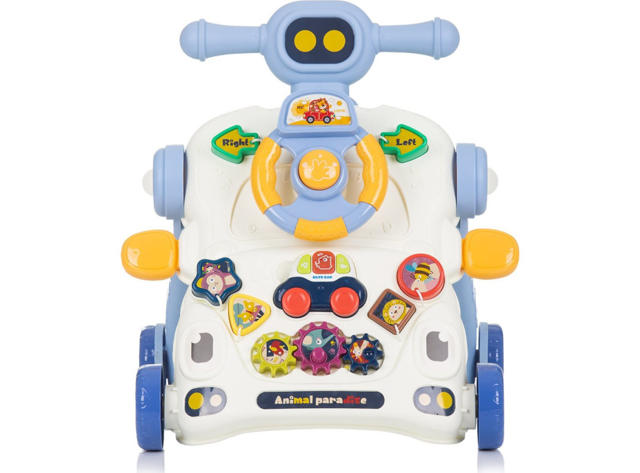 CHIPOLINO Chodítko interaktivní 3v1 Car Blue