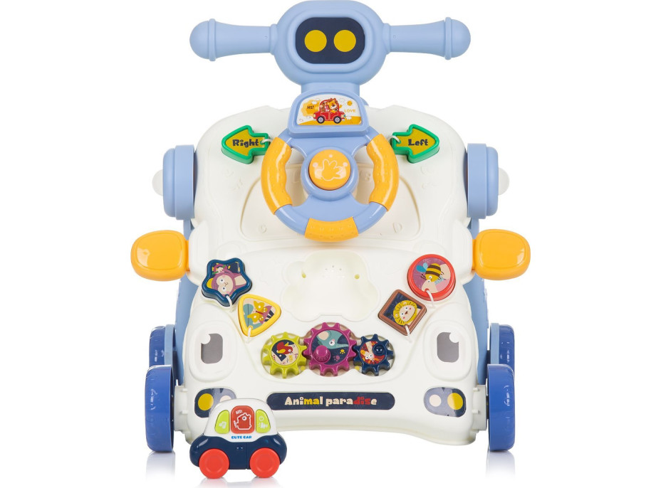 CHIPOLINO Chodítko interaktivní 3v1 Car Blue