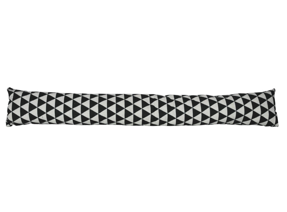 Těsnící válec do dveří a oken LUPPO 85x15 cm - Trojúhelníky - čený