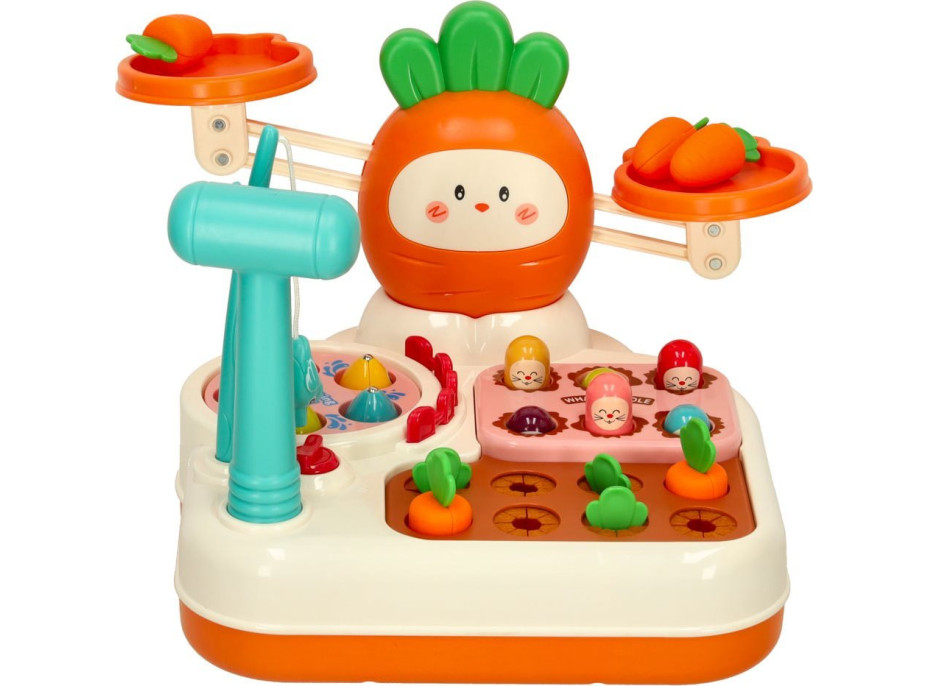 CHIPOLINO Senzorická multifunkční hračka 4v1 Orange