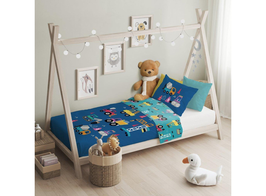 Dětské bavlněné povlečení do postýlky 135x100 cm CUDDLES - Stavební technika