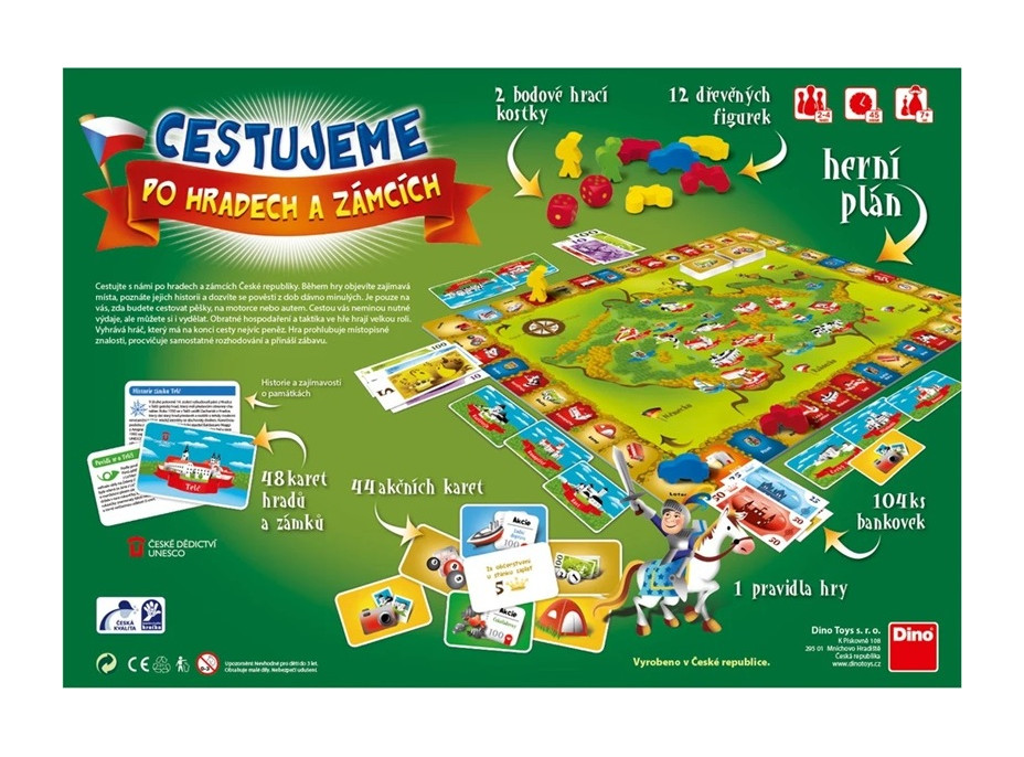 Dino Rodinná hra Cestujeme po hradech a zámcích