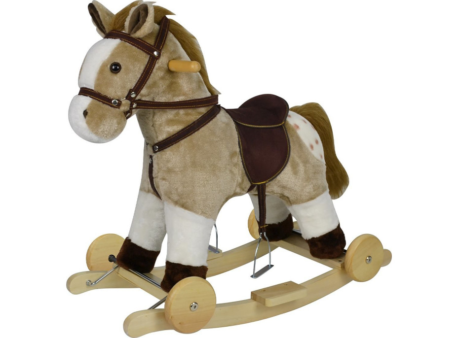 CHIPOLINO Houpací kůň na kolečkách Beige