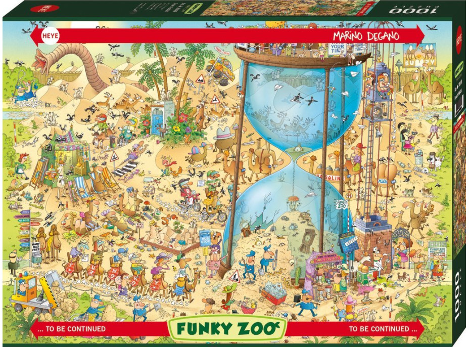 HEYE Puzzle Šílená ZOO: Pouštní expozice 1000 dílků